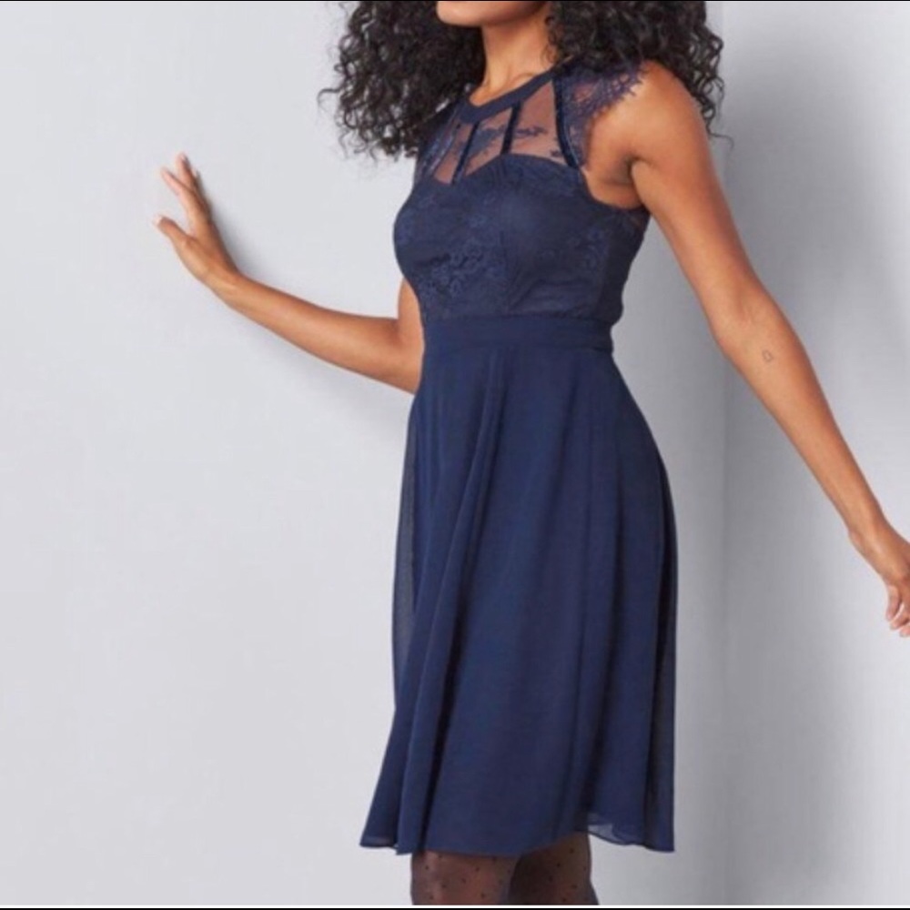 Liza Luxe Sophisticated Spin A-Line Dress